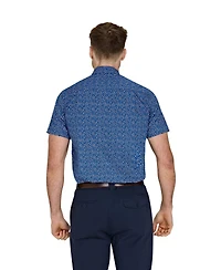 Raging Bull Men's Short Sleeve Flower Bud Shirt