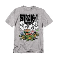 Logovision Men's Tmnt Mutant Mayhem Straight From The Sewers T-Shirt