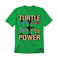 Logovision Men's Teenage Mutant Ninja Turtles Power Headshots T-Shirt