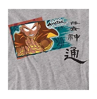 Logovision Men's Avatar The Last Airbender Aang Horizontal T-Shirt
