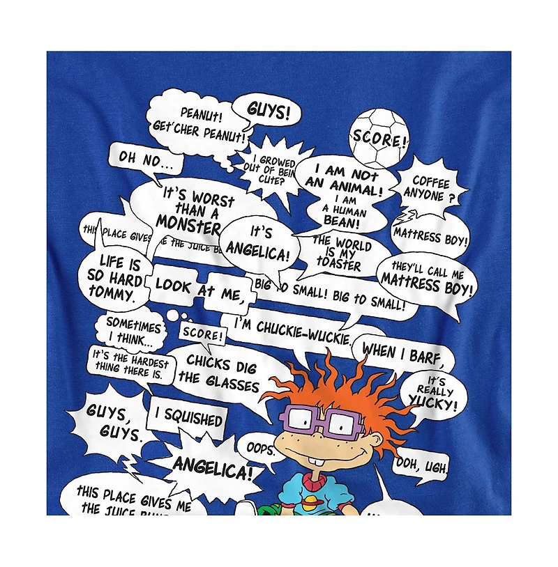 Logovision Men's Rugrats Chucky Famous Quotes Overload T-Shirt