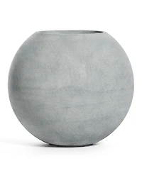 Cosapots Orbo Globe Sphere Planter – Sand Stone Finish Fiberglass Indoor/Outdoor and Weather-Resistant Round (23.6" D x 2