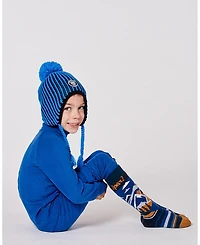 Deux par Deux Baby Boys Winter Ski Socks with Merino Wool Deep Teal