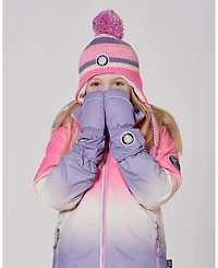 Deux par Girls Winter Mittens Play Purple Gray