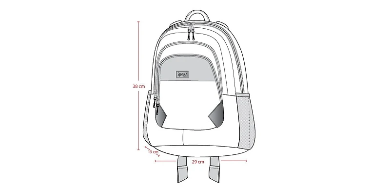 Deux par Deux Girl Little Kids Backpack Lilac Retro Flower Print - Toddler|Child