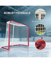 Soozier Soccer Goal, Practice Soccer Goal Net with Steel Frame, Pe Mesh