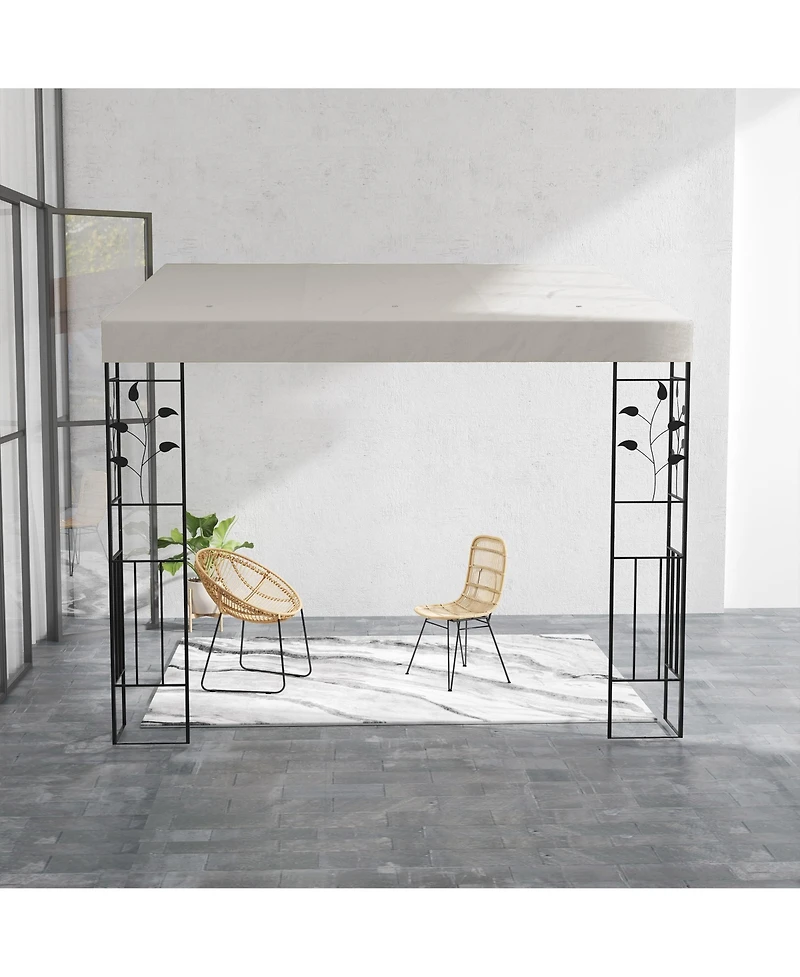Outsunny 10' x 10' Outdoor Pergola Canopy, Metal Patio Canopy,