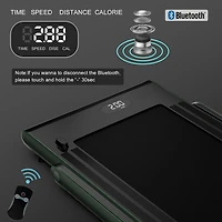 2.25HP 2-in-1 Folding Treadmill with App Control, Speaker, and Remote