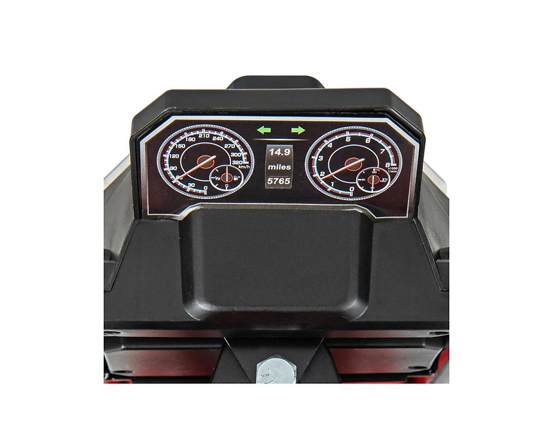 Kids Ride-On Motorcycle 6V Battery-Powered Motorbike with Detachable Training Wheels - Red