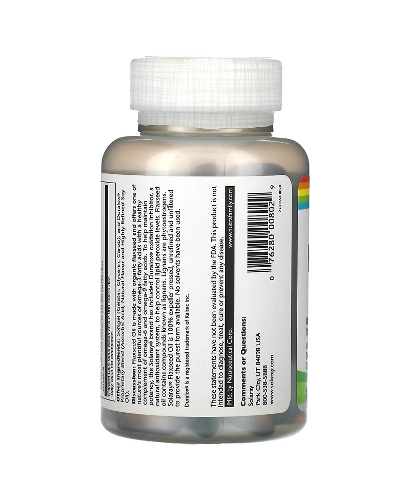 Solaray Flaxseed Oil