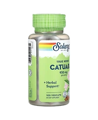 Solaray True Herbs Catuaba - 100 VegCaps (465 mg per Capsule)