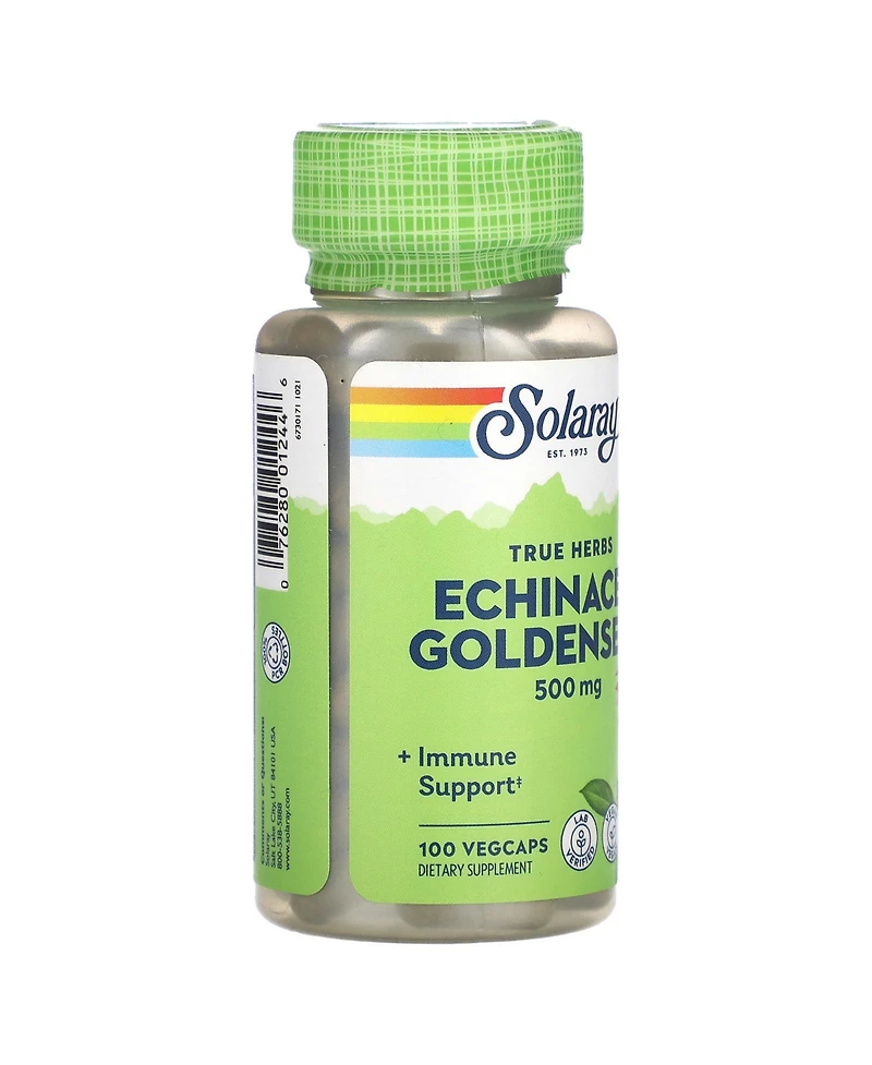 Solaray True Herbs Echinacea Goldenseal 500 mg
