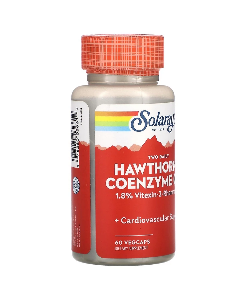 Solaray Two Daily Hawthorn & Coenzyme Q-10