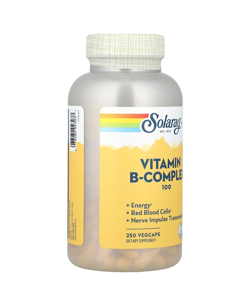Solaray Vitamin B-Complex 100 - 250 VegCaps