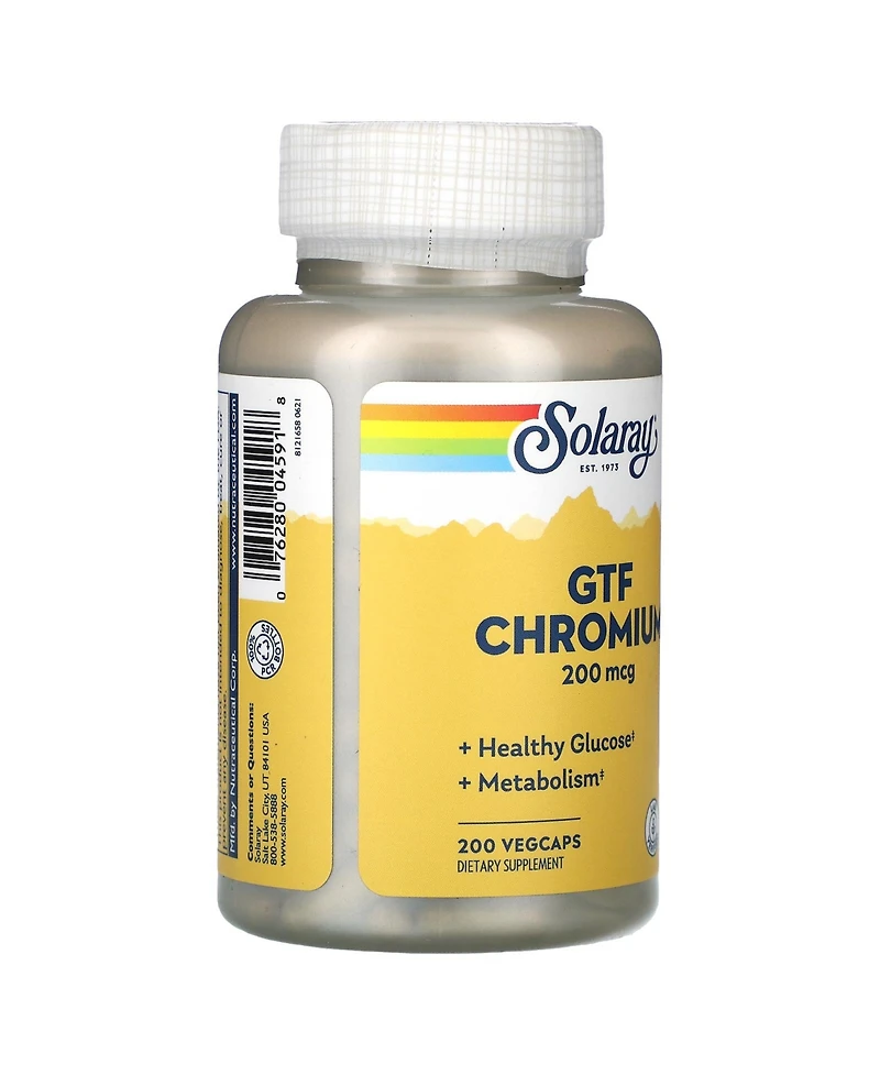 Solaray Gtf Chromium 200 mcg