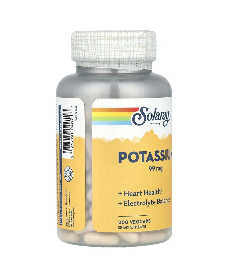 Solaray Potassium 99 mg - 200 VegCaps