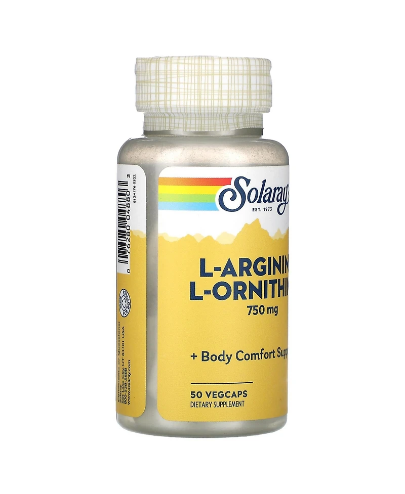 Solaray L-Arginine L-Ornithine 750 mg