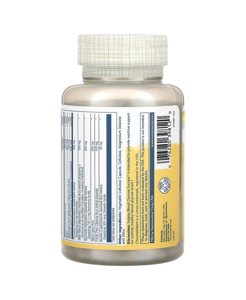 Solaray Blood Glucose Success
