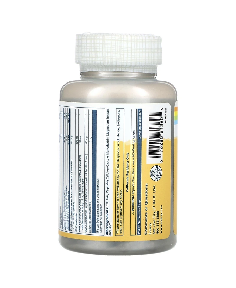 Solaray Briteside Joy Boost Formula - 90 VegCaps