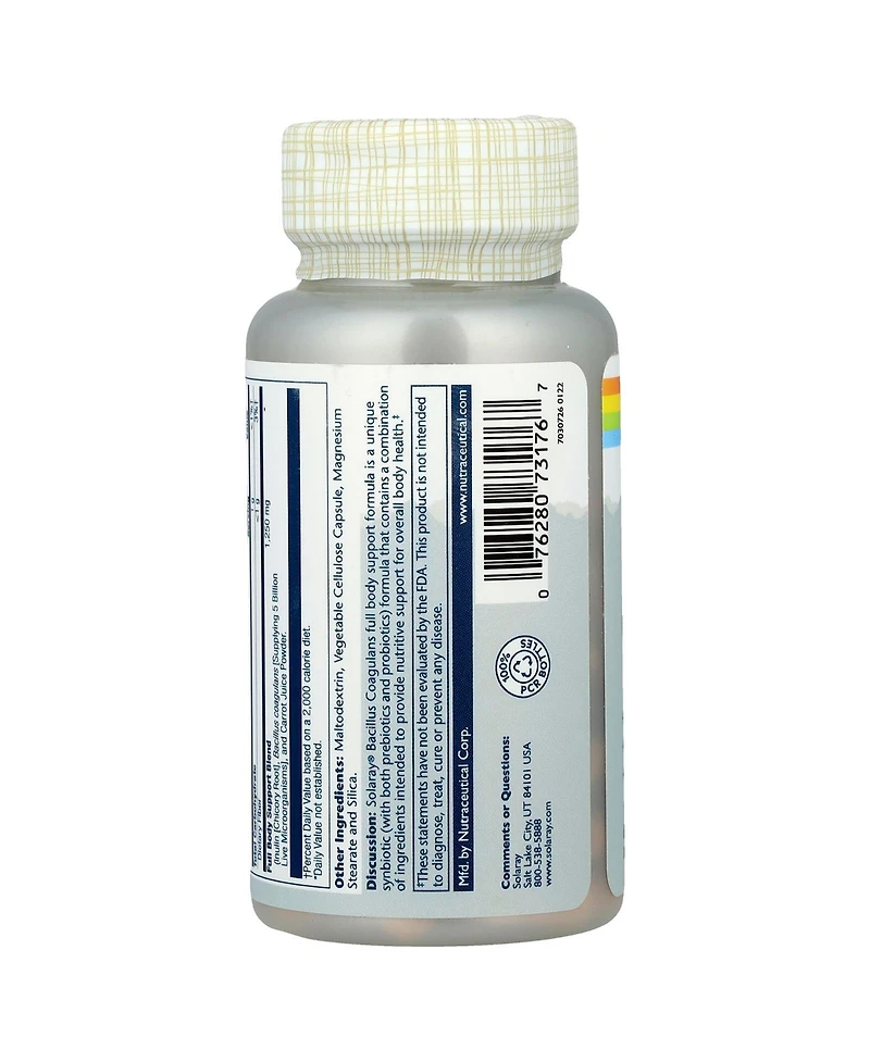 Solaray Bacillus Coagulans - 60 VegCaps