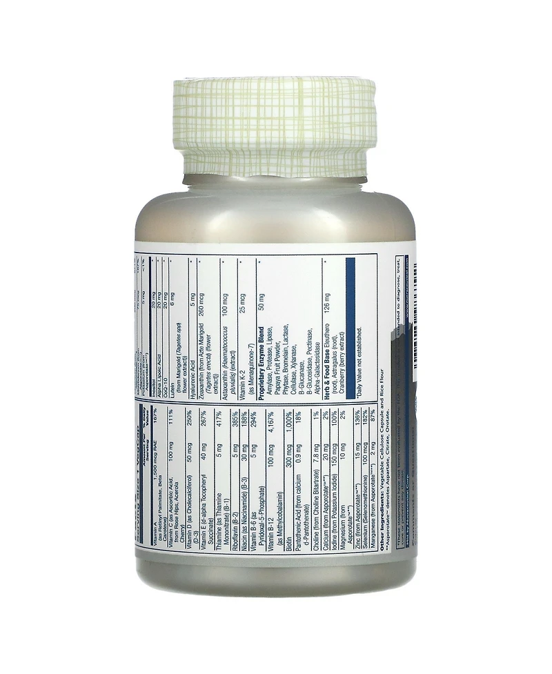Solaray Once Daily Adult 50+ Multivitamin - 90 VegCaps