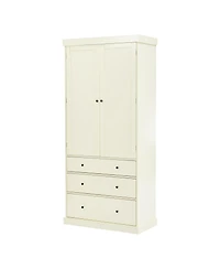 Casainc 77" Freestanding Tall Kitchen Pantry Cabinet with Drawers and Adjustable Door Shelves