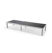 LeisureMod Marlin Patio Chaise Lounge Chair With Aluminum Frame