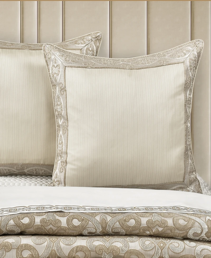 J Queen New York Amaretto Jacquard Sham, European