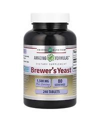 Amazing Nutrition Brewers Yeast Tablets - 7.5 Grain Capsule 500mg 240 Tablets