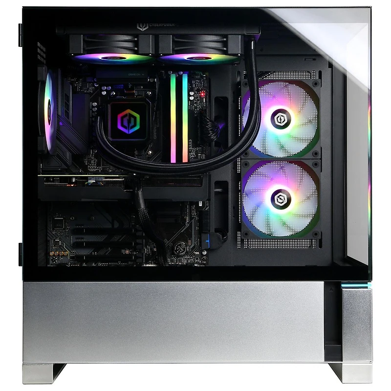 CyberPowerPC Gamer Supreme Liquid Cooled Gaming Desktop Computer, Amd Ryzen 7 8700F 4.1GHz, 32GB Ram, 2TB Ssd, Nvidia GeForce Rtx 5070 12GB, Windows 1