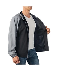 Alpine Swiss Men's Cory Light Windbreaker Jacket Water-Resistant Packable Hooded Softshell Coat Ideal for Travel Layering Everyday Outdoor Activities