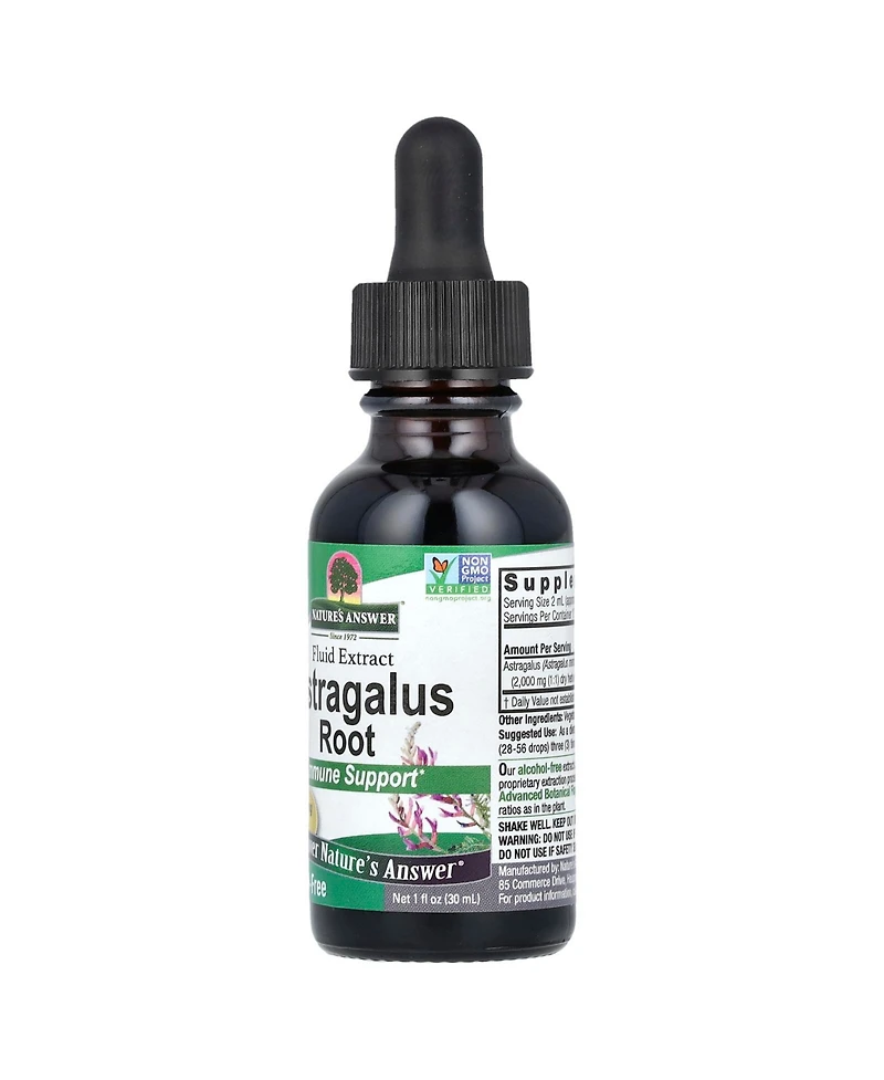 Nature's Answer Astragalus Root Fluid Extract Alcohol-Free 2 000 mg - 1 fl oz (30 ml)