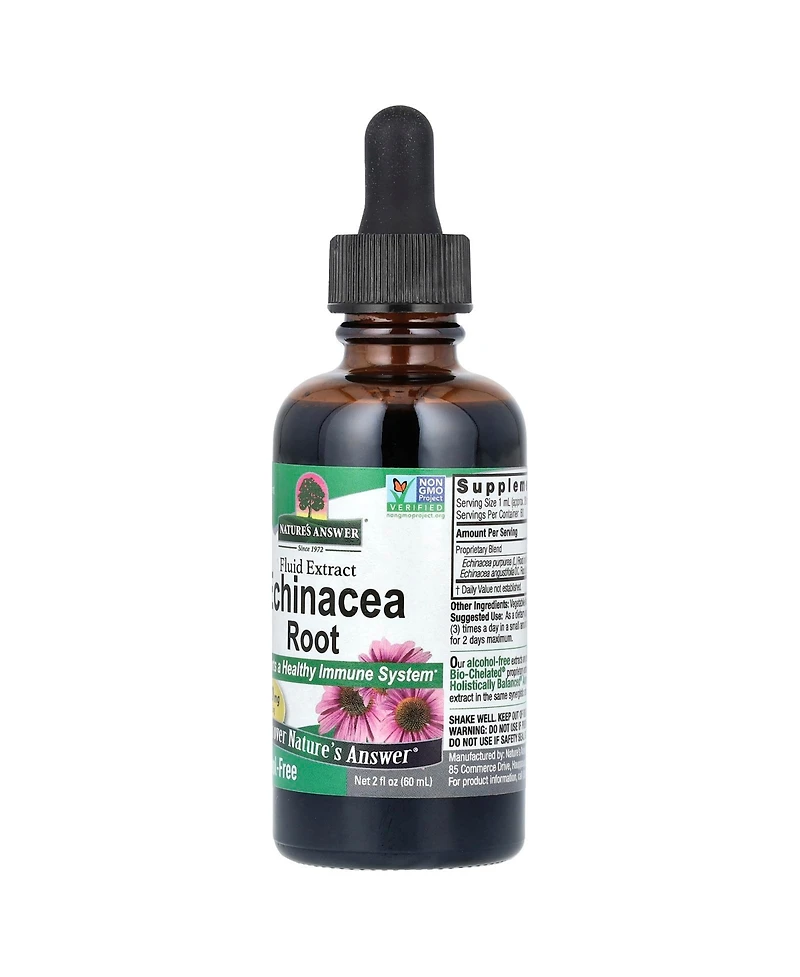 Nature's Answer Echinacea Root Fluid Extract Alcohol-Free 1 000 mg - 2 fl oz (60 ml)