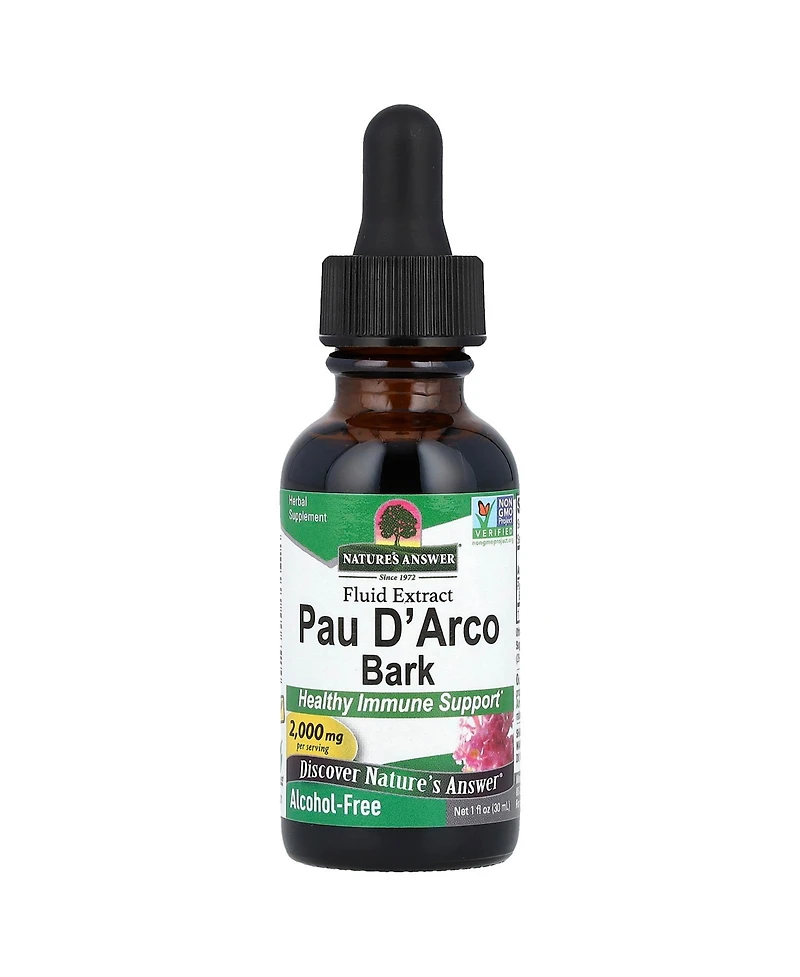 Nature's Answer Pau D' Arco Bark Alcohol-Free 2 000 mg - 1 fl oz (30 ml)