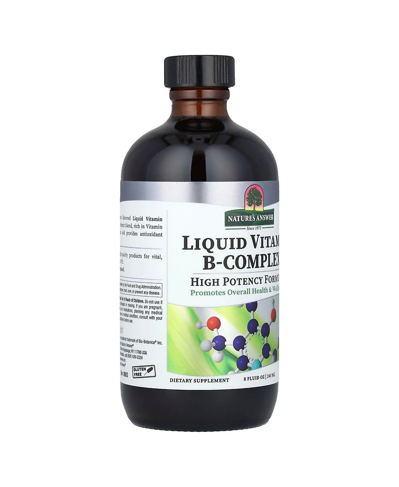 Nature's Answer Liquid Vitamin B-Complex Tangerine - 8 fl oz (240 ml)
