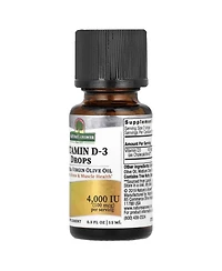 Nature's Answer Vitamin D-3 Drops 100 mcg (4 000 Iu) - 0.5 fl oz (15 ml)