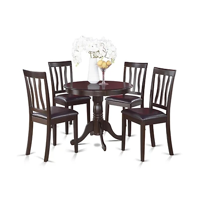 East West Furniture 5 Pc Kitchen Table set-Kitchen Table and 4 Dining Chairs