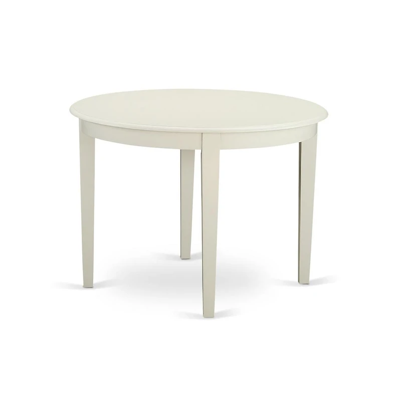 East West Furniture Dining Room Set Linen White