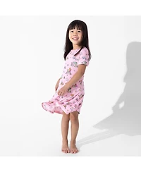 Bellabu Bear Toddler Girls Mermaid Lagoon Short Sleeve Dress