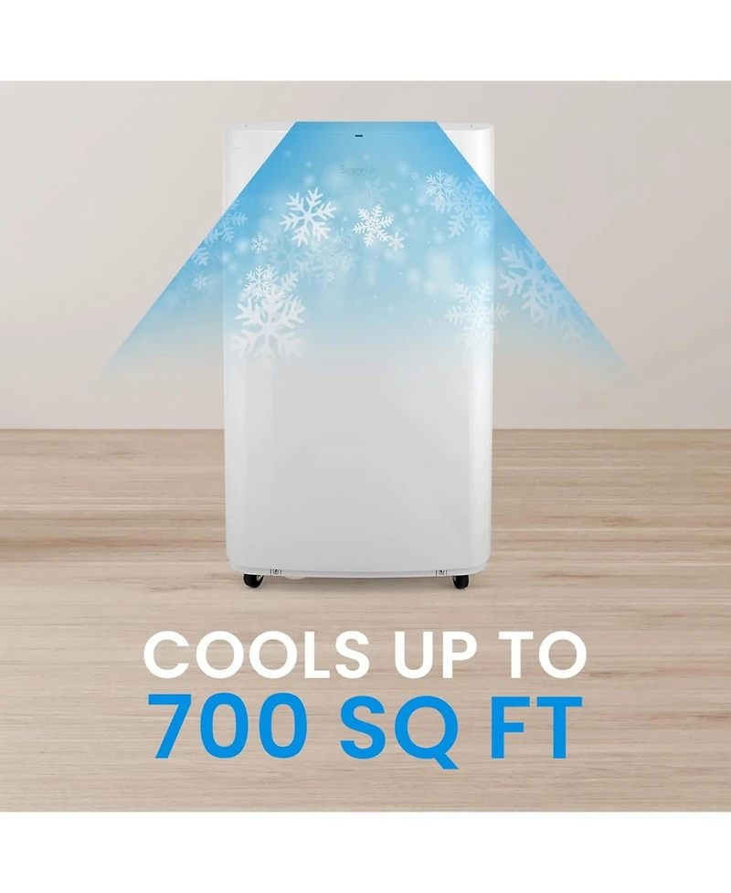 Portable Air Conditioner - Compact Home A/C Cooling Unit with Built-in Dehumidifier & Fan Modes, Includes Window Mount Kit (14,000 Btu