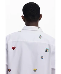 Desigual Men's Long-sleeve shirt with drawings