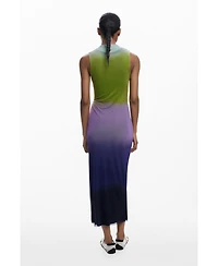Desigual Women's Gradient tulle midi dress