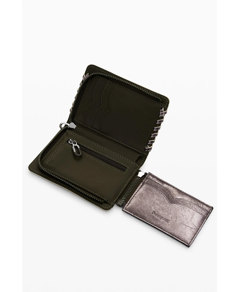 Desigual Women's Small convertible metallic wallet