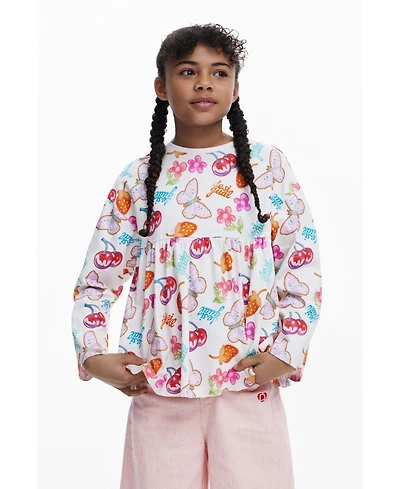 Desigual Girls Girls's A-line fruit T-shirt