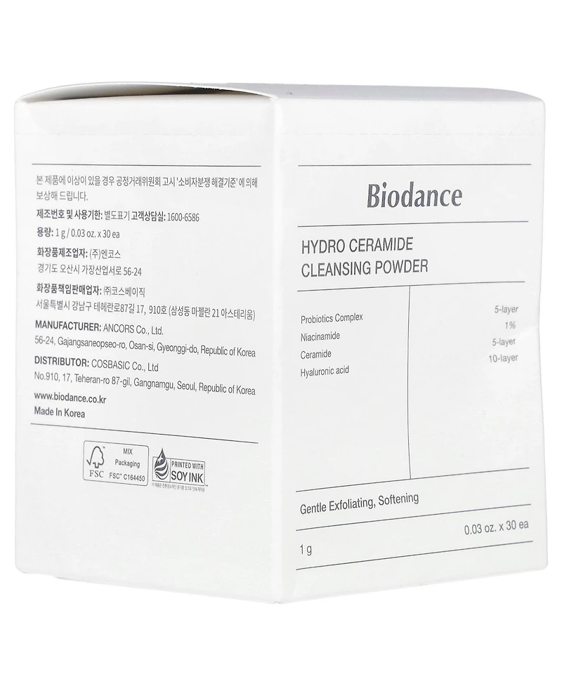 Biodance Hydro Ceramide Cleansing Powder 30 Packs