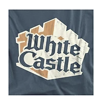 Logovision Men's White Castle Torn Logo T-Shirt
