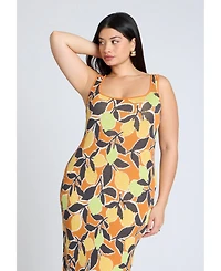 Eloquii Women's Plus Intarsia Column Dress