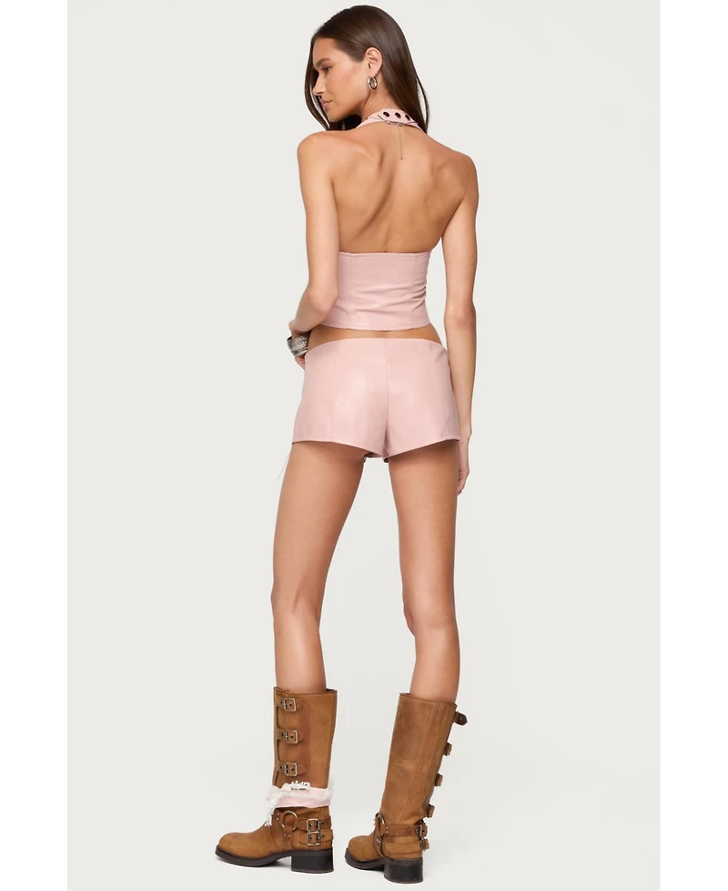 Edikted Women's Elisha Lace Up Halter Top