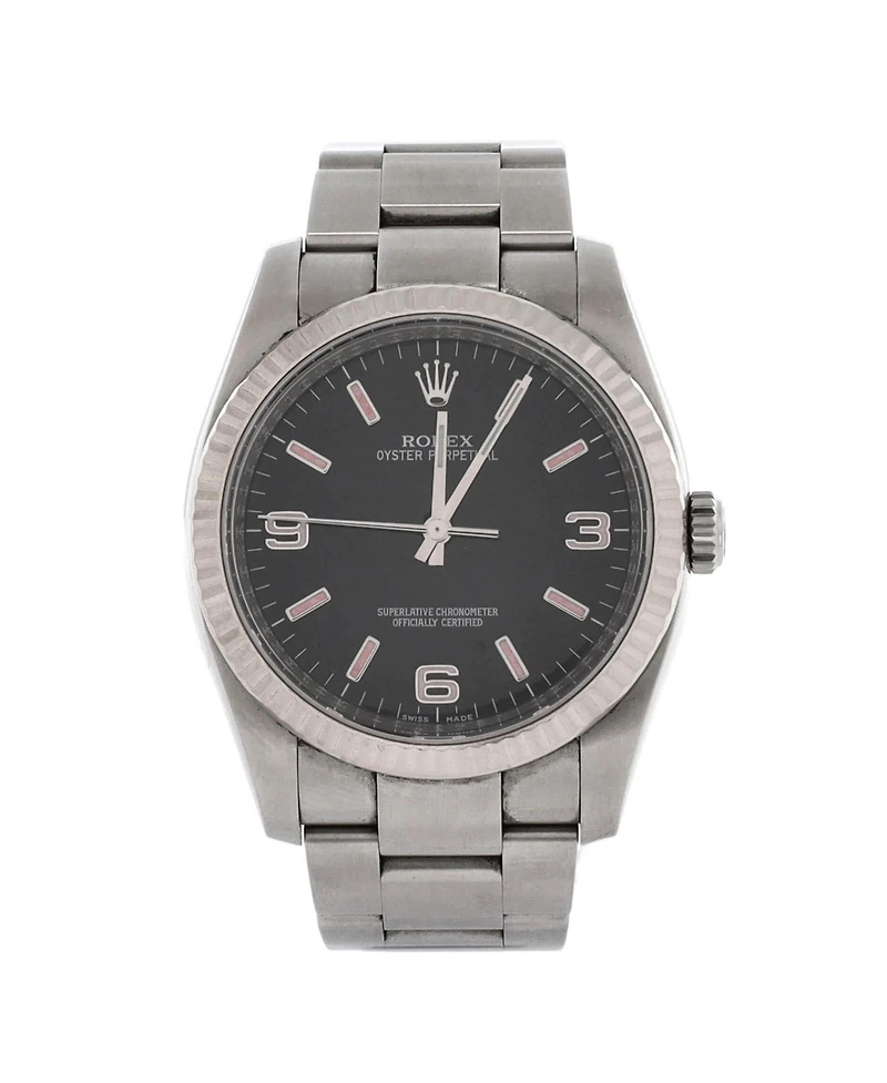 Pre-Owned Rolex Oyster Perpetual Datejust Automatic Watch in Stainless Steel and White Gold 36mm