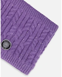 Deux par Girl Lined Winter Neckwarmer Lavender - Toddler|Child